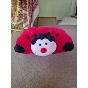 Pillow Pets Pee Wees Ms. Lady Bug Plush  Animal Pillow 2010 Red Black 11" #3